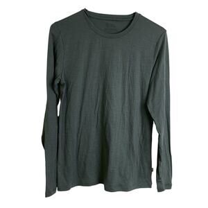 Fjallraven Abisko Top Womens Medium Gray Long Sleeve Crew Base Layer Outdoor Ski
